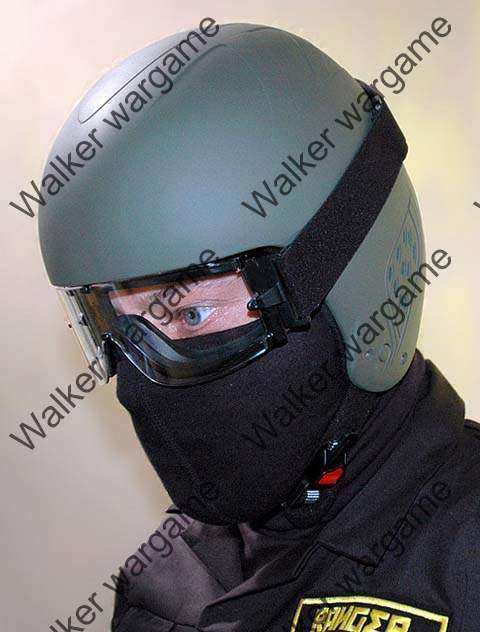 Tactical Wind Dust X800 Goggle Clear Glasses - Black