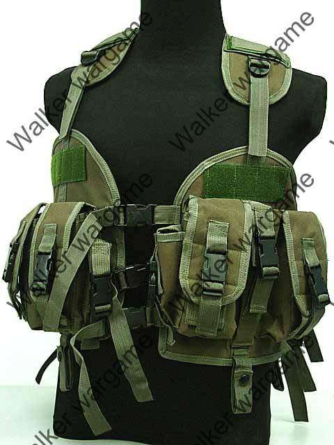 Tactical Navy Seal Combat Modular Assault Vest - OD Green