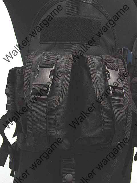 Tactical Navy Seal Combat Modular Assault Vest - SWAT Black