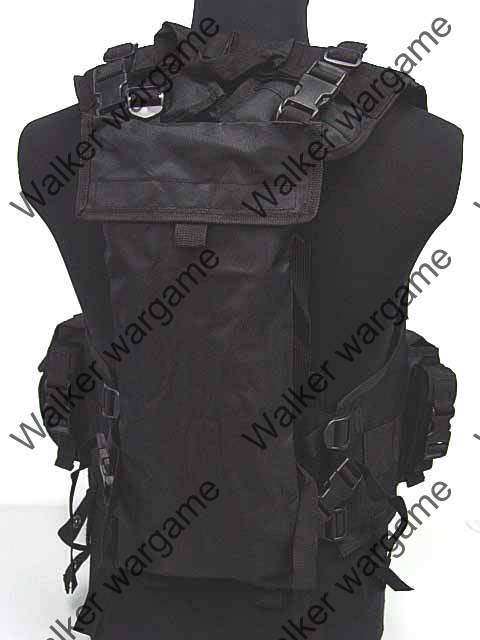 Tactical Navy Seal Combat Modular Assault Vest - SWAT Black