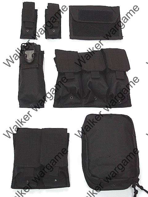 US Force Recon Marine MOD MOLLE Vest - Black