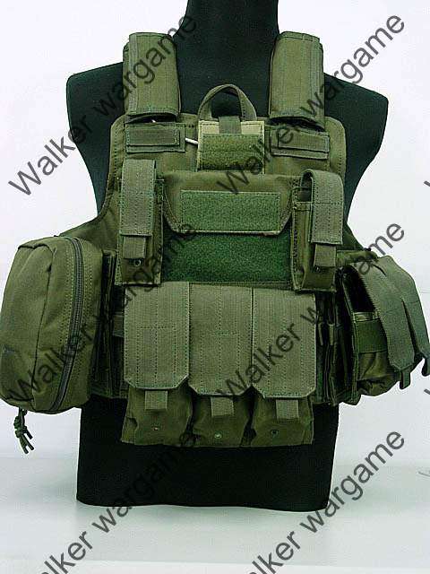 US Force Recon Marine MOD MOLLE Vest - OD Green
