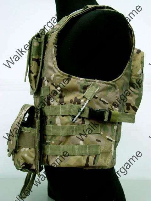 USMC FSBE Molle Combat Assault Plate Carrier Vest - Mulitcam