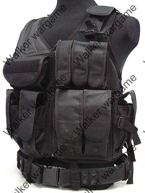 TAC Tactical vest With Belt - Black