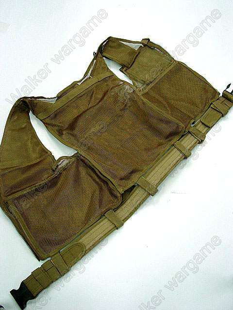 TAC Tactical vest With Belt - Coyote Tan