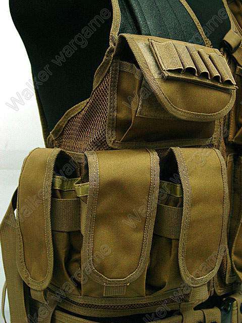 TAC Tactical vest With Belt - Coyote Tan