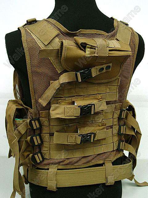 TAC Tactical vest With Belt - Coyote Tan