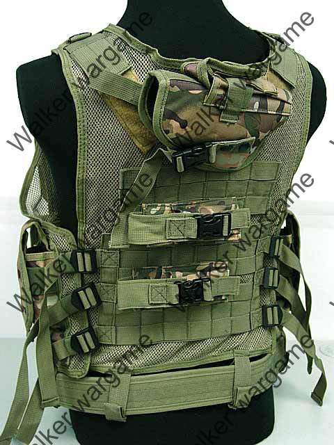 TAC Tactical vest With Belt - Multi Camo