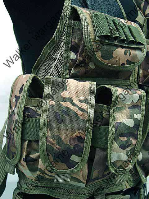 TAC Tactical vest With Belt - Multi Camo