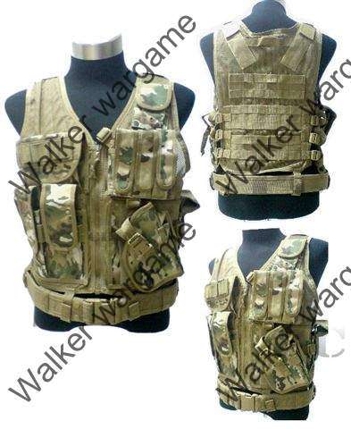 TAC Tactical vest With Belt - Multi Camo
