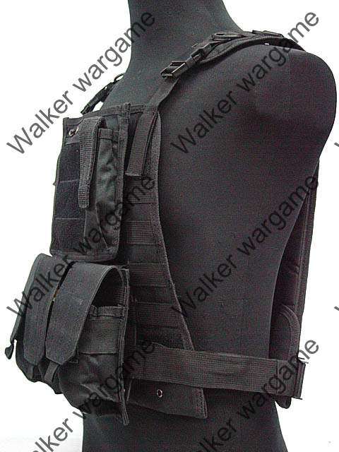 C2 Strike Molle Tactical Vest - SWAT Black