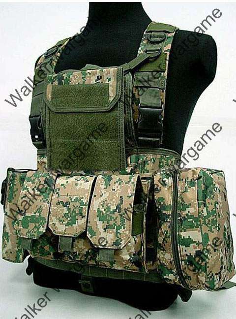 LBV Load Bearing Molle Vest - Digital Woodland