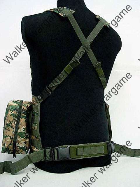 LBV Load Bearing Molle Vest - Digital Woodland