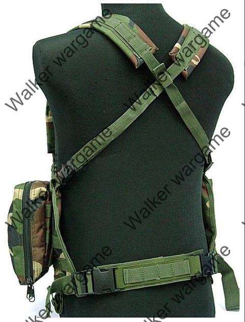 LBV Load Bearing Molle Vest - Woodland Camo