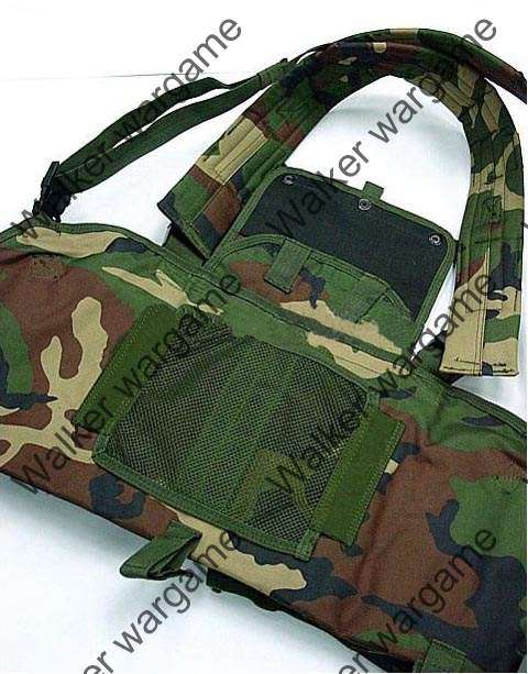 LBV Load Bearing Molle Vest - Woodland Camo