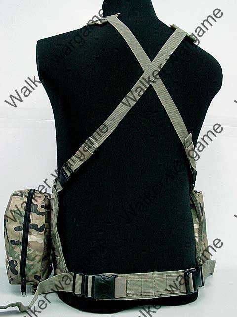 LBV Load Bearing Molle Vest - Multi Camo