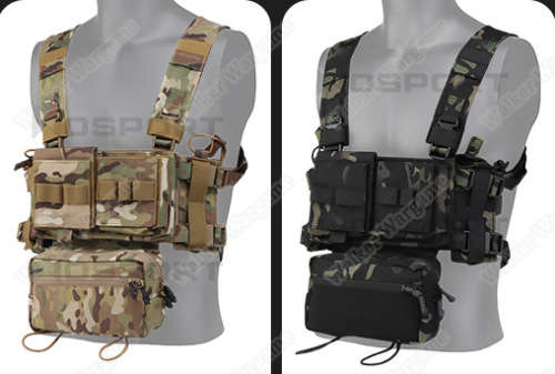 WST MK3 Chest Rig Light Weight Micro Fight System - Multicam Black