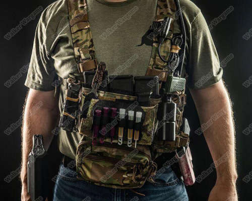 WST MK3 Chest Rig Light Weight Micro Fight System - Multicam Black