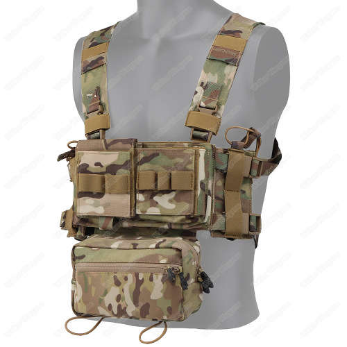 WST MK3 Chest Rig Light Weight Micro Fight System - Multicam Black