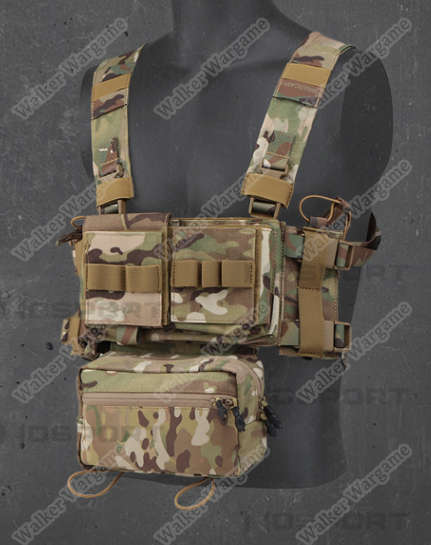 WST MK3 Chest Rig Light Weight Micro Fight System - Multicam Black
