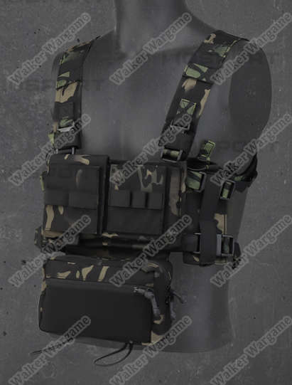 WST MK3 Chest Rig Light Weight Micro Fight System - Multicam Black