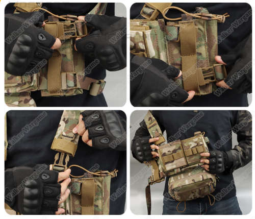 WST MK3 Chest Rig Light Weight Micro Fight System - Multicam Black