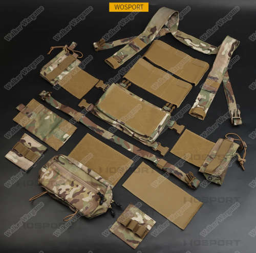WST MK3 Chest Rig Light Weight Micro Fight System - Multicam Black