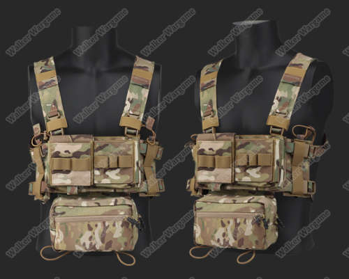 WST MK3 Chest Rig Light Weight Micro Fight System - Multicam Black