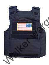 Delta Force Tactical Vest - Black (Free US Flag)