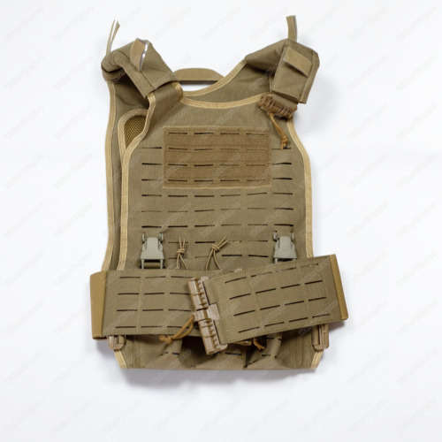 WF Tactical Vest Laser Cut Molle With Quick Release System - Desert Tan