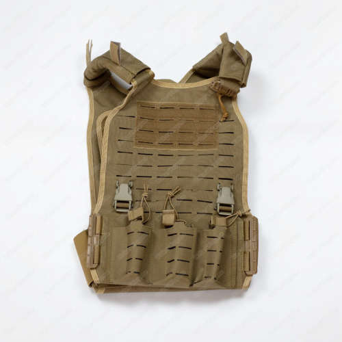 WF Tactical Vest Laser Cut Molle With Quick Release System - Desert Tan