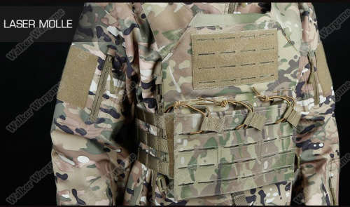 New Laser Cut JPC Molle Vest Plate Carrier - Speical Force Multicamo