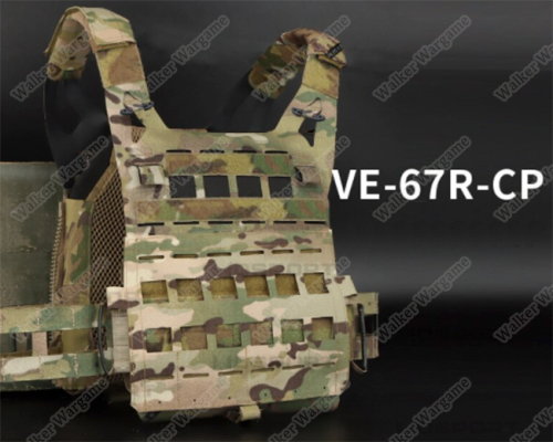 WST SPC Tactical Lightweight Molle Laser Cut Molle Vest - Multicam Black