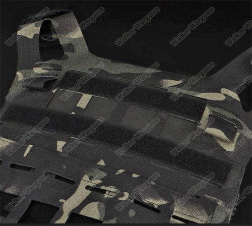 WST SPC Tactical Lightweight Molle Laser Cut Molle Vest - Multicam Black