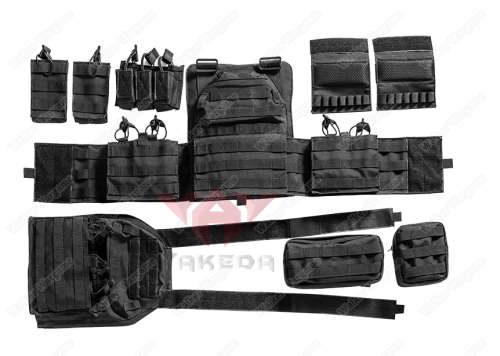 YAKEDA Quick Release Plate Carrier Molle Vest - Multicam Black