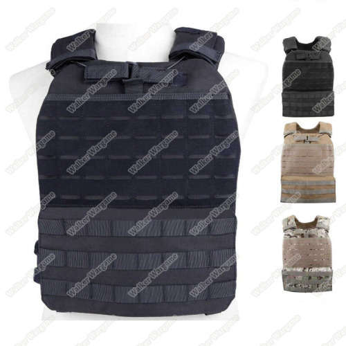 VE61 CrossFit Tactical Molle Plate Carrier Vest - Black