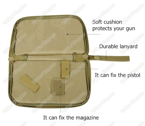 Pistol Carry Case Gun Bag Pouch - ACU