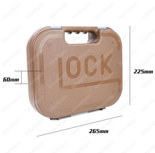 Glock Pistol Hard Case With Inner Foam - Tan