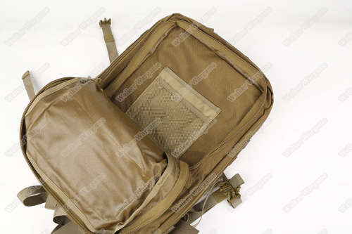 Emerson 45L Combat Molle Bag With Rain Cover Free Water Molle Pouch - Tan