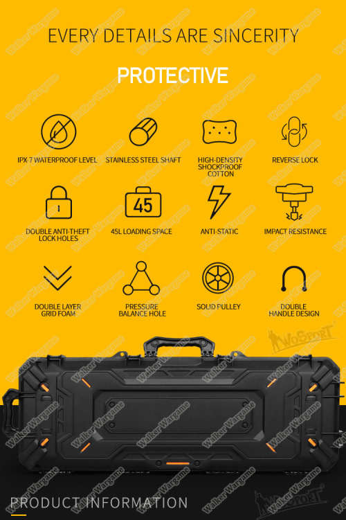 WST 43incl 109cm Rifle Carry Case With Wheel