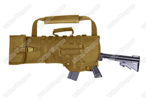 Tactical Shoulder Carry Or Molle Rifle Scabbard Fit M4 AK Shotgun - Multicam