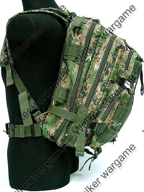 3P Molle Assault Backpack Bag 30L  - Digital Woodland