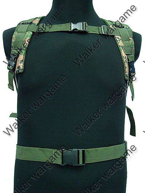 3P Molle Assault Backpack Bag 30L  - Digital Woodland