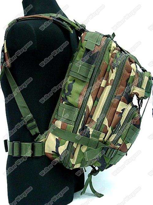 3P Molle Assault Backpack Bag 30L  - Woodland Camo
