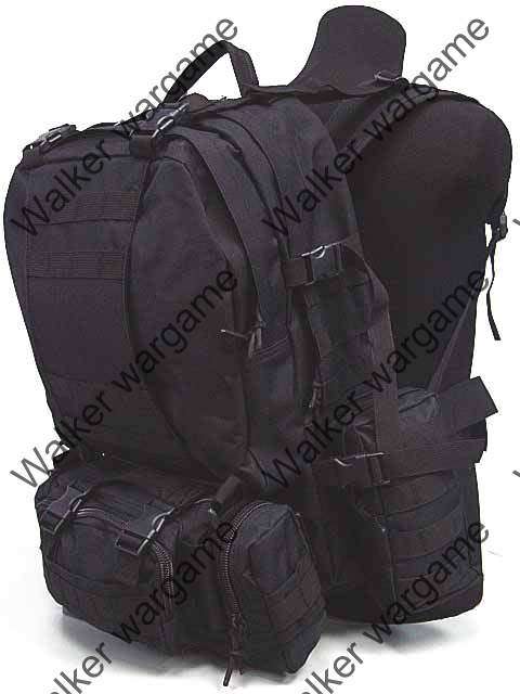 US Tactical Molle Assault Backpack Bag 50L - Black