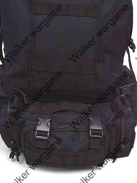 US Tactical Molle Assault Backpack Bag 50L - Black