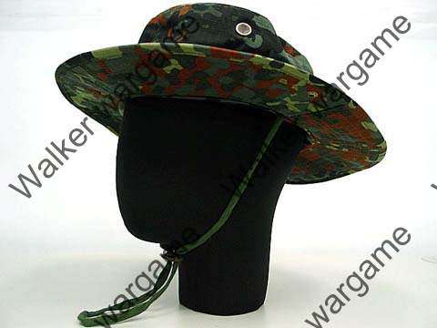 Boonie Hat Cap - German Woodland Flecktarn Camo