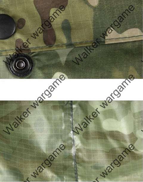 Military Poncho Waterproof Hooded Raub Coat US British Army Ripstop - Multicamo