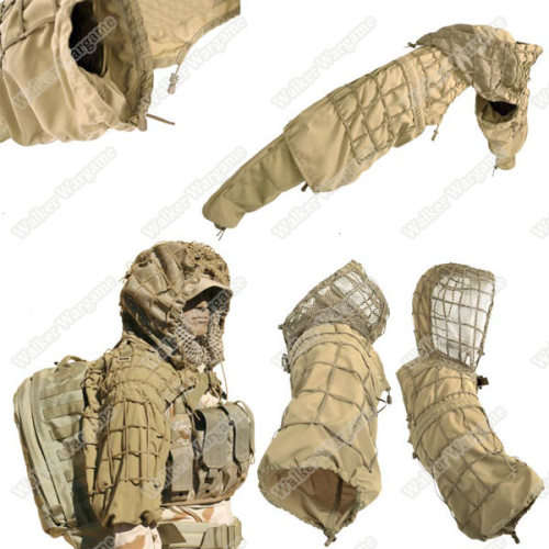 Army Sniper Ghillie Hood Tactical Combat Sniper Suit Ghillie Suit Hood CP