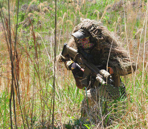 Army Sniper Ghillie Hood Tactical Combat Sniper Suit Ghillie Suit Hood CP